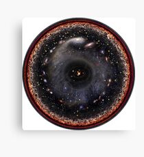 Logarithmische Illustration des beobachtbaren Universums Leinwanddruck
