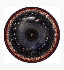 Logarithmische Illustration des beobachtbaren Universums Fotodruck