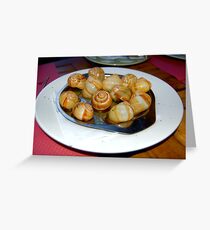 Escargot, Snails ... Greeting Card