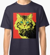 POP ART CAT - YELLOW RED Classic T-Shirt