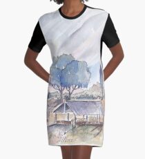 Farm shed in Magaliesburg Graphic T-Shirt Dress
