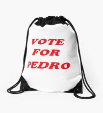 vote for pedro Drawstring Bag