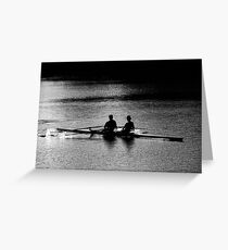 "The Scullers" Greeting Card
