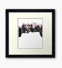 BJJ Fist Bump Respect Brazilian Jiu Jitsu Framed Print