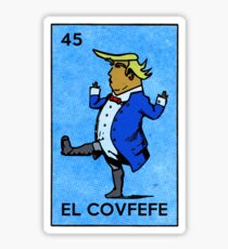 El Covfefe Trump Vintage Mexican Bingo Card Sticker
