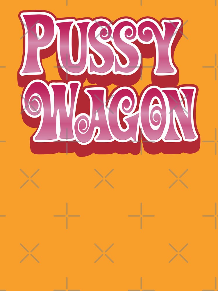 Pussy Wagon Magenta Sheen Gradient Classic T Shirt By Purakushi