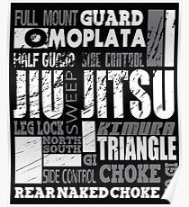 Póster BJJ Glosario de la A a la Z - Brazilian Jiu Jitsu