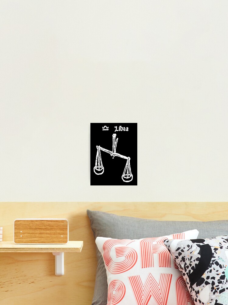 Horoscope Libra Signs Of The Zodiac The Scales Birth Sign Birth Star Astrology Photographic Print