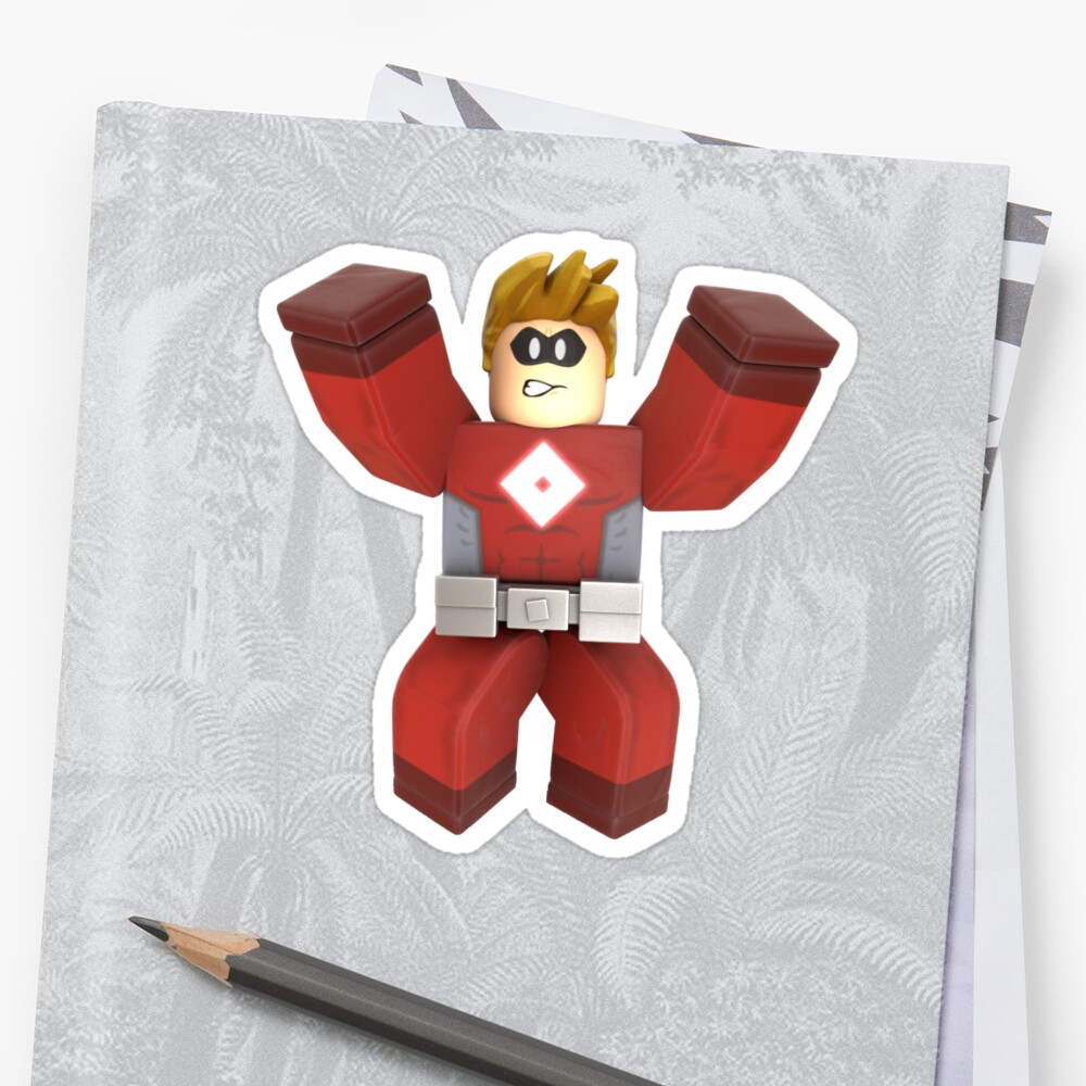 Captain Roblox Heroes Of Robloxia Sticker By Insanelyluke
