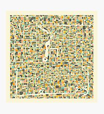 Beijing Map Photographic Print