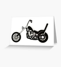 Cruiser Motorbike Greeting Card