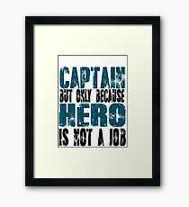 Captain Hero Framed Print