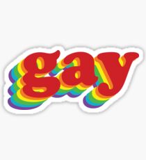 gay rainbow Sticker