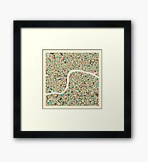 LONDON MAP (1) Framed Print