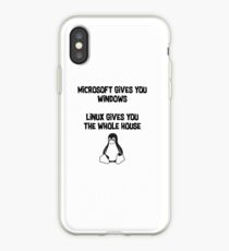 Linux and Microsoft iPhone Case