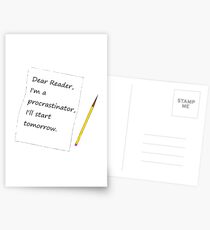 I'll Start Tomorrow Postcards