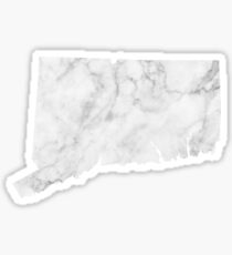 Connecticut Marble State Outline Sticker