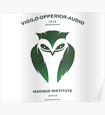 Vigilo Operior Audio Poster