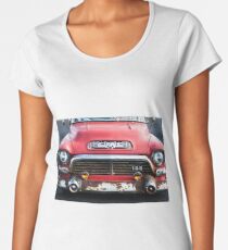 1957 GMC V8 Pickup Truck Grille Emblem -0318c Women's Premium T-Shirt