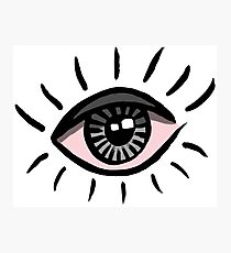 Eye is bloodshot Photographic Print