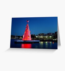 0186 Geelong Christmas tree Greeting Card