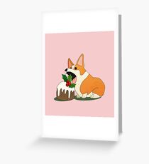 Christmas Corgi Greeting Card