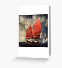 Scarlet Junk Greeting Card