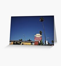 Saharan Motor Hotel Greeting Card