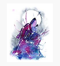Galaxy Wolf Photographic Print