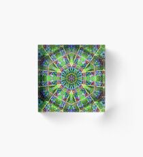 Albert Hoffman Blotter mandala Acrylic Block