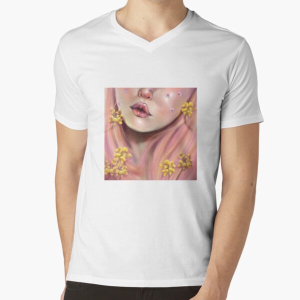PinkHair V-Neck T-Shirt
