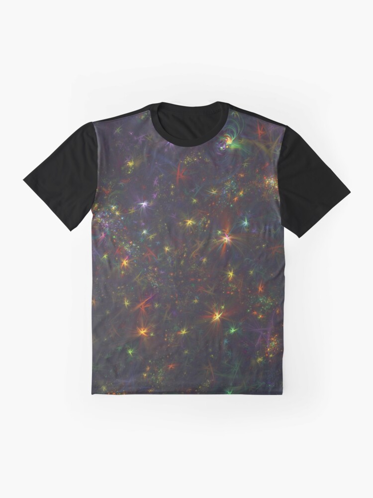 Alternate view of Cosmic fractals Graphic T-Shirt