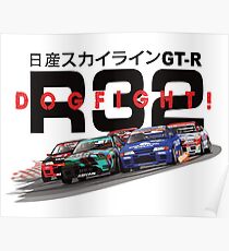 Nissan Skyline R32 DOGFIGHT Poster