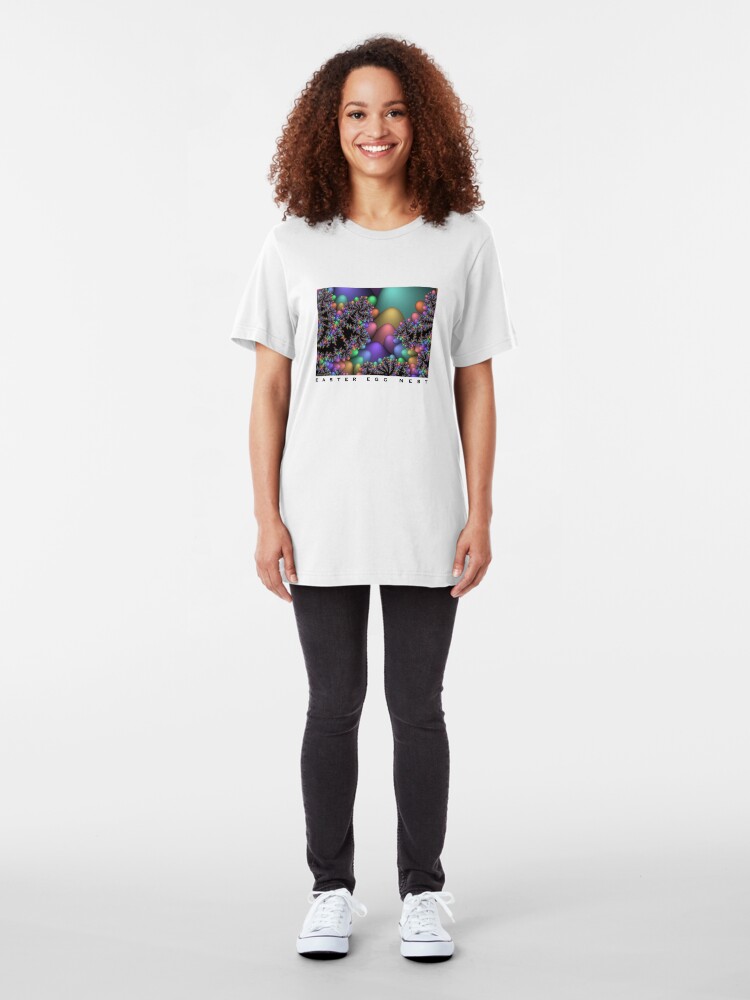 Alternate view of Easter Egg Nest Slim Fit T-Shirt