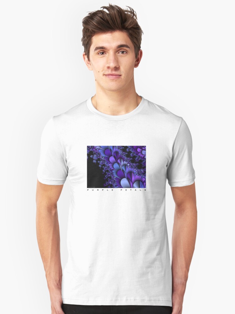 Alternate view of Purple Petals Slim Fit T-Shirt
