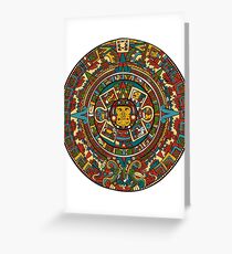 Aztec Calendar Greeting Card