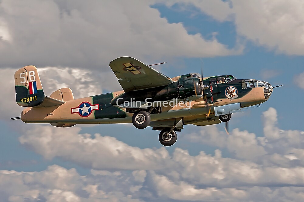 "B-25J Mitchell 458811/SB F-AZZU" By Colin Smedley | Redbubble