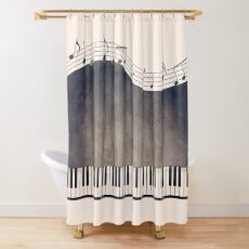 Piano Shower Curtain