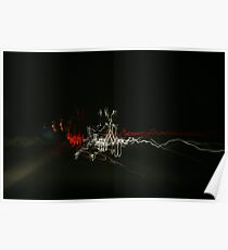 Motorway lights Poster