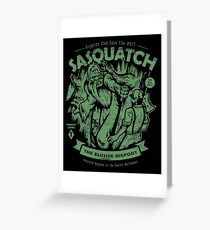Sasquatch - Cryptids Club Case file #077 Greeting Card
