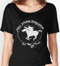 TOUR NEIL YOUNG CRAZY HORSE TELUR BLACK Women's Relaxed Fit T-Shirt