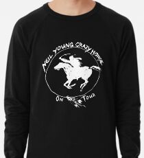 TOUR NEIL YOUNG CRAZY PFERD TELUR SCHWARZ Leichter Pullover