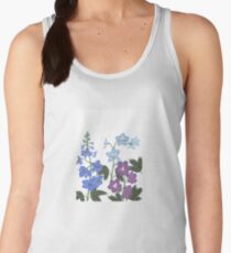 Delicate blue and purple flowers Women's Tank Top