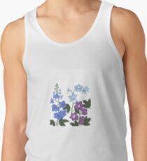 Delicate blue and purple flowers Tank Top