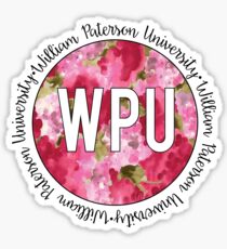 William Paterson University - Floral Sticker