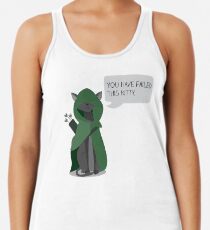 Arrow, the vigilante cat Racerback Tank Top