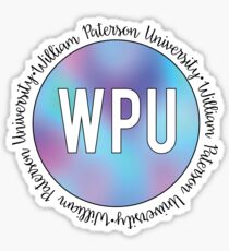 William Paterson University - color blur Sticker