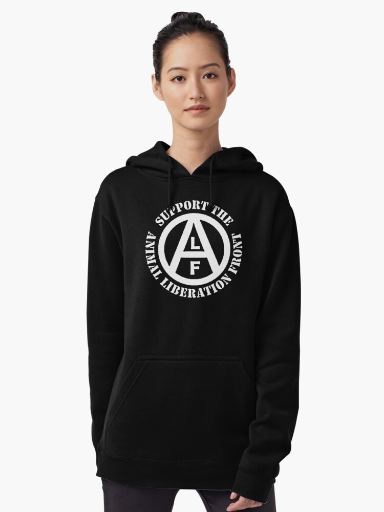 "Animal Liberation Front" Pullover Hoodie by ChatNoir01 | Redbubble