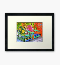 Fins Up Framed Print