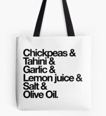 Ingredients Tote Bag - White Tote Bag